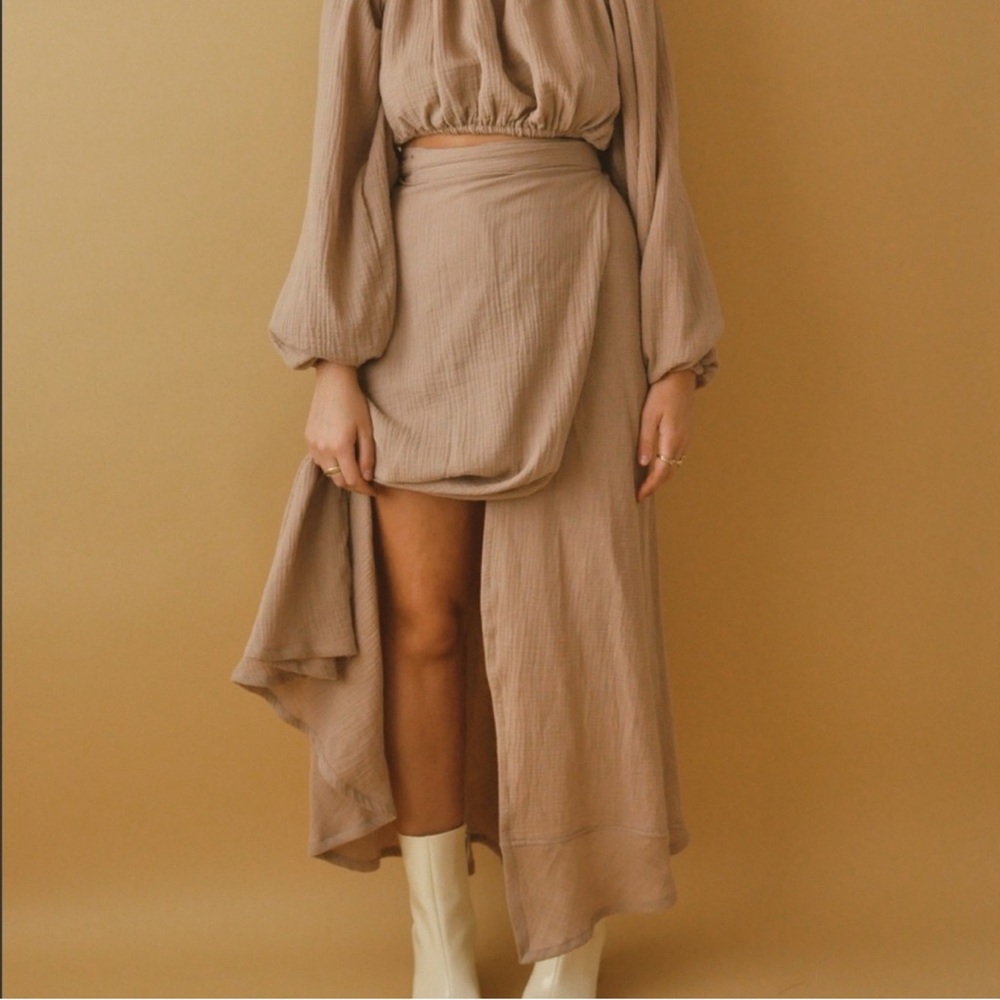 Bohème Goods The Wrap Skirt Cotton Gauze